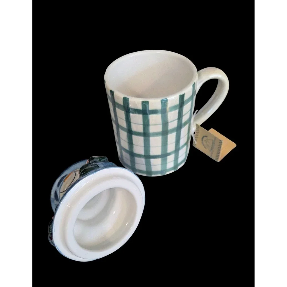 Crazy Mountain plaid ceramic